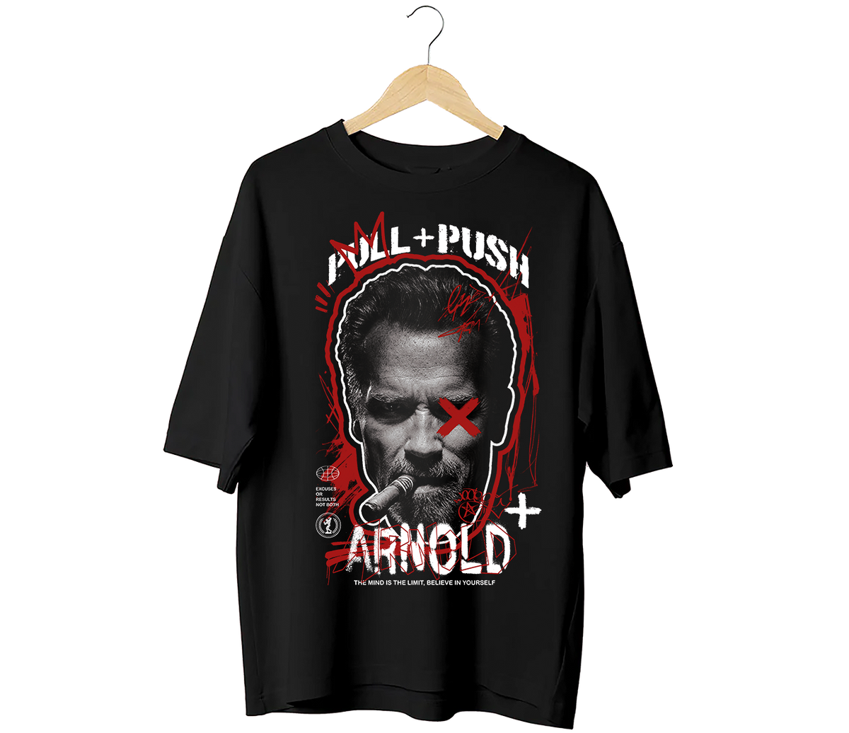 Camiseta oversize graffiti heads Arnold