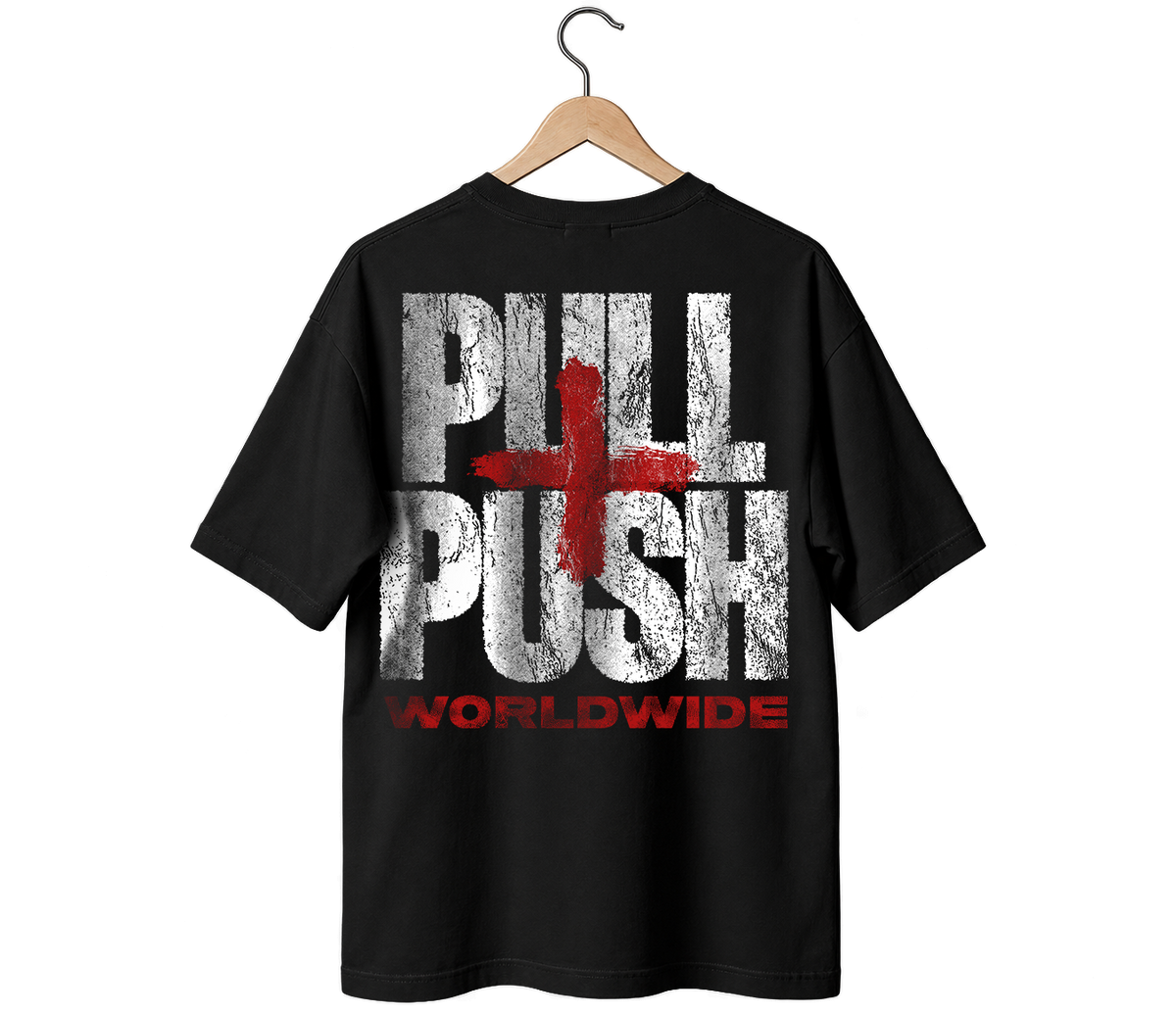 Camiseta Oversize negra Huge logo