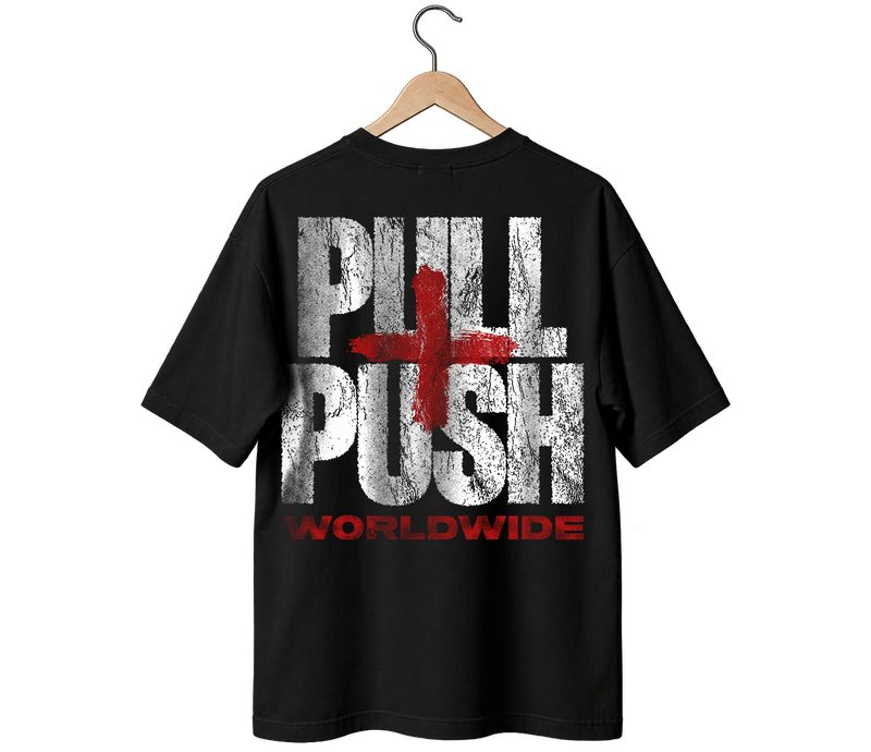 Camiseta Oversize negra Huge logo