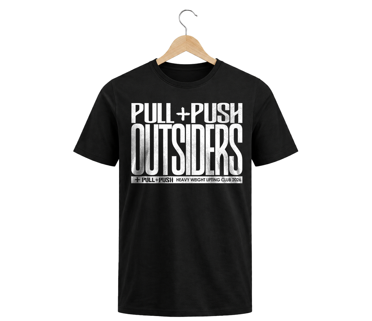 Camiseta regular tela fria Negra Outsiders