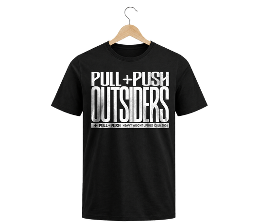 Camiseta regular tela fria Negra Outsiders