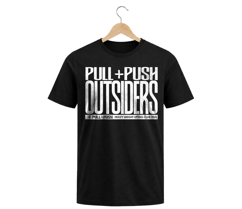Camiseta regular tela fria Negra Outsiders